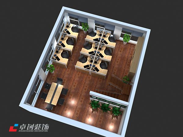 蔚藍商務(wù)港辦公區(qū)裝修效果圖