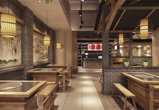 合肥火鍋店設(shè)計要點，火鍋店裝修效果圖