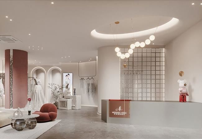 婚紗店設(shè)計(jì)效果圖，合肥婚紗店裝修需要注意的設(shè)計(jì)要點(diǎn)！