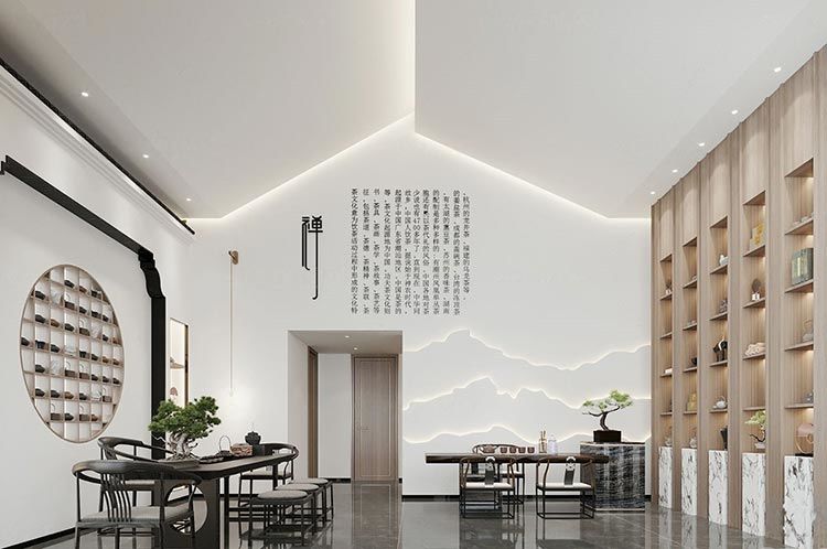 合肥茶葉店裝修設(shè)計(jì)方案，茶葉店門面裝修圖片
