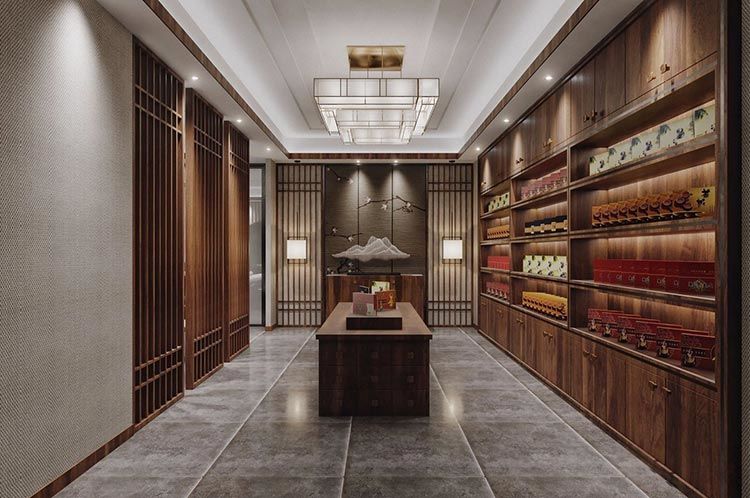 合肥茶葉店裝修設(shè)計(jì)方案，茶葉店門面裝修圖片