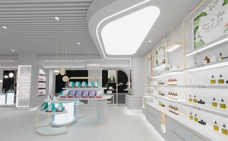 合肥化妝品店裝修，如何通過裝修提高店面的附加值？